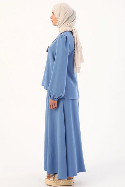 Sky Blue Maxi Set