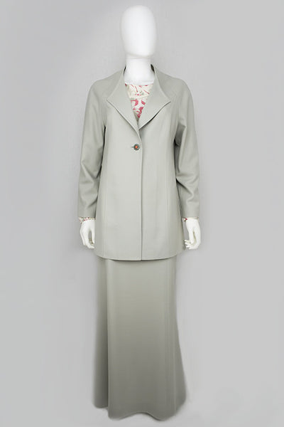 Elegant Bespoke Modest Womens Suit Celadon Green
