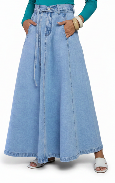Denim Maxi Skirt