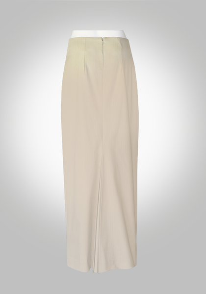 Tan Maxi Pencil Skirt
