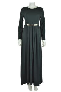 black maxi dress, full length dress, maxi dress, cotton maxi dress, jersey maxi dress, long sleeve maxi dress