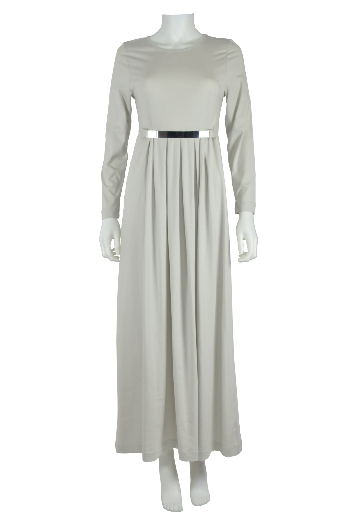 light grey maxi dress, full length dress, maxi dress, cotton maxi dress, jersey maxi dress, long sleeve maxi dress