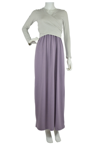 grey maxi dress, plum maxi dress, full length dress, maxi dress, cotton maxi dress, jersey maxi dress, long sleeve maxi dress