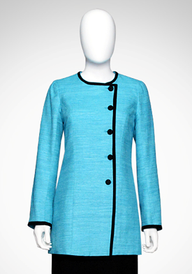 Sophisticated Turquoise Silk Jacket