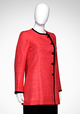 Sophisticated Red Silk Jacket