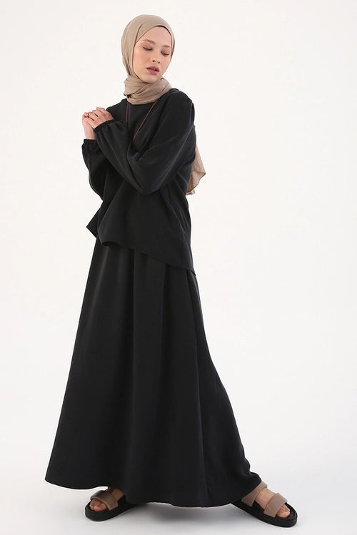 Black Maxi Suit – NOOR COUTURE