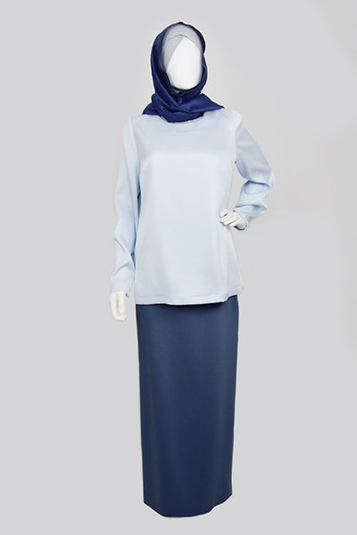Italian Wool Bespoke Modest Suit Blue