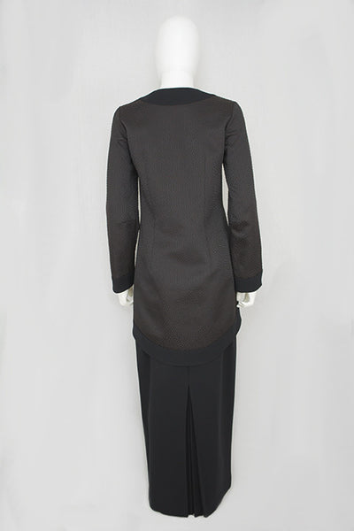 Elegant Bespoke Womens Modest Suit Black Brown